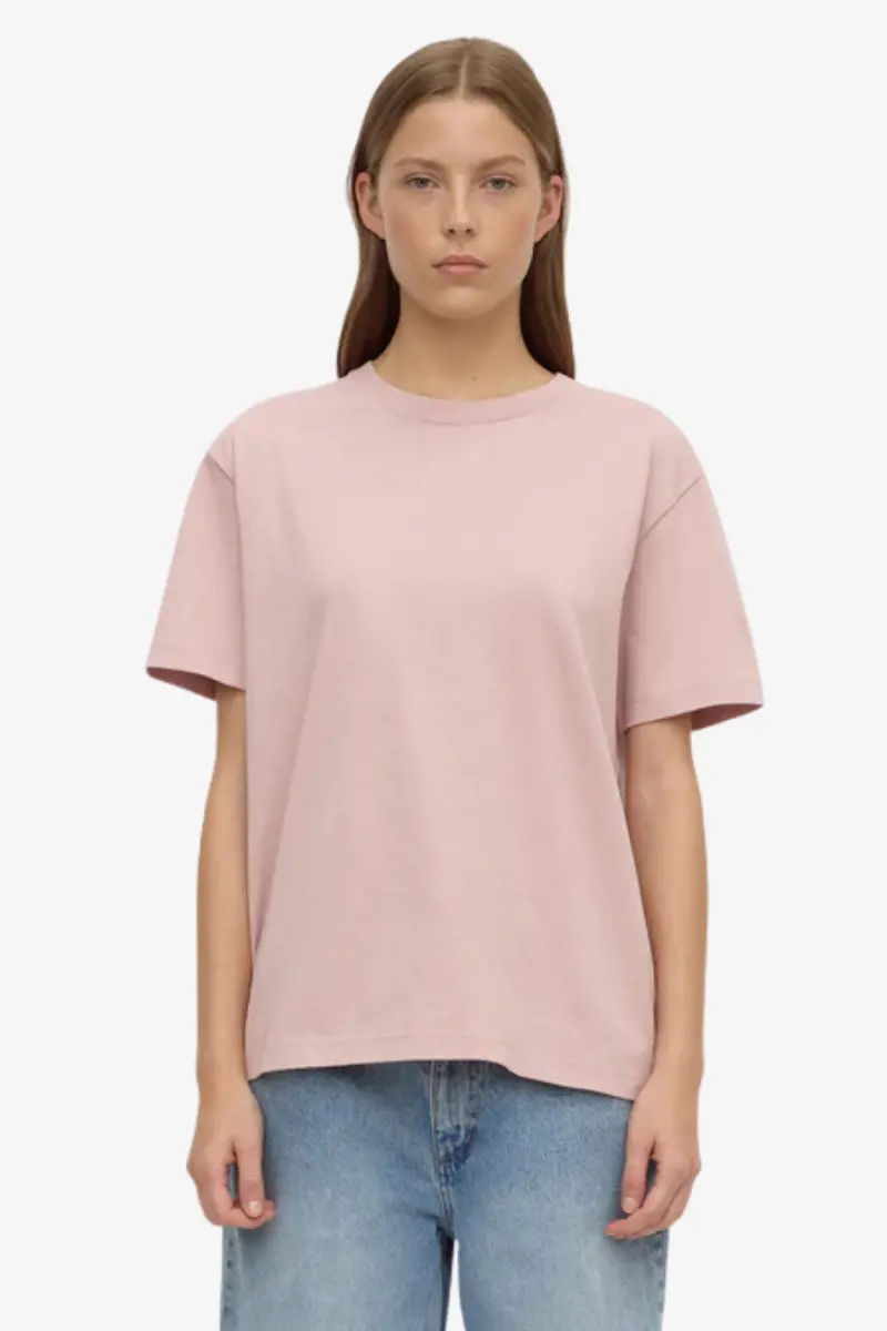 Assembly Label - Womens Organic Base Tee - Blush 1