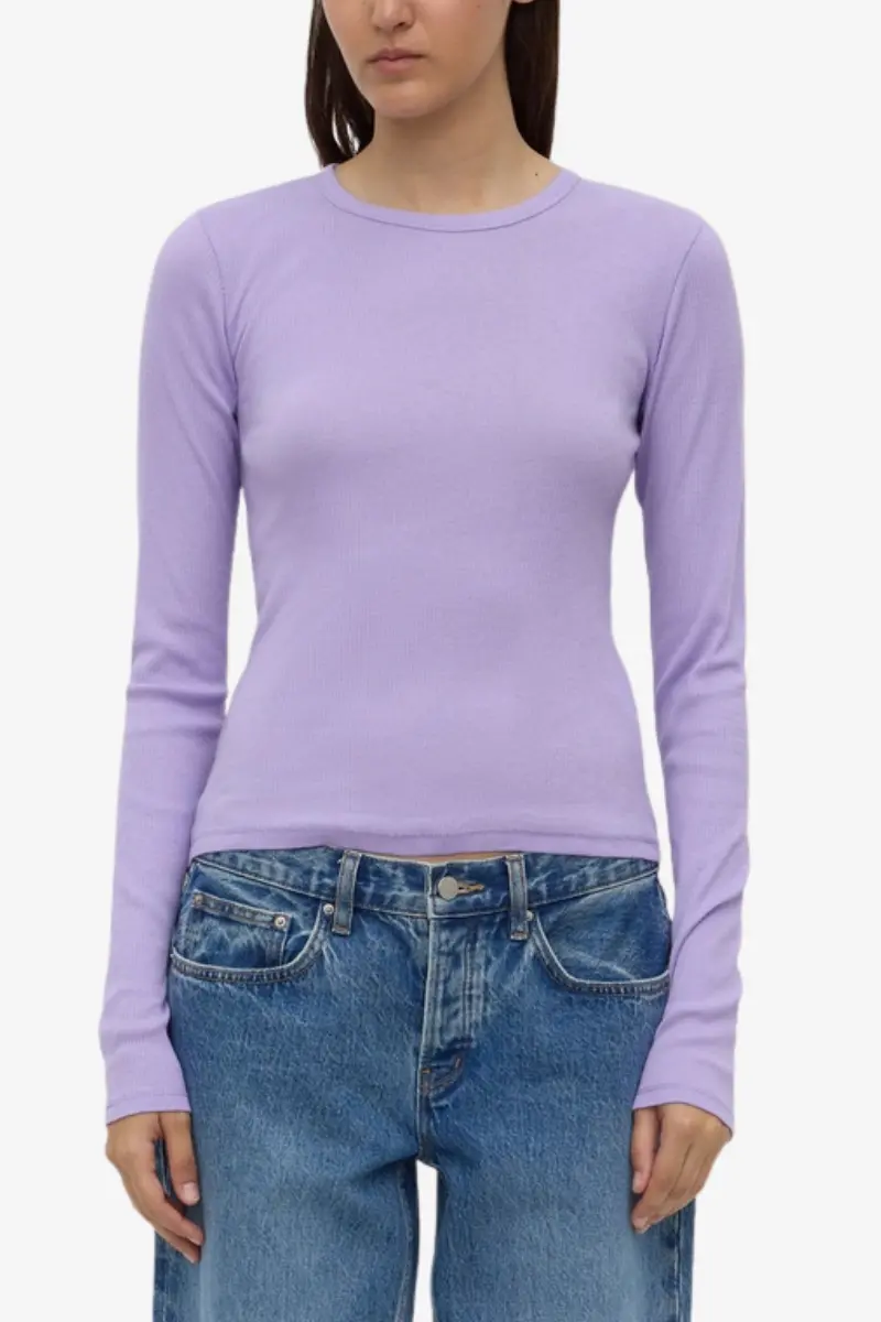Assembly Label - Zali Long Sleeve Tee - Mauve 1