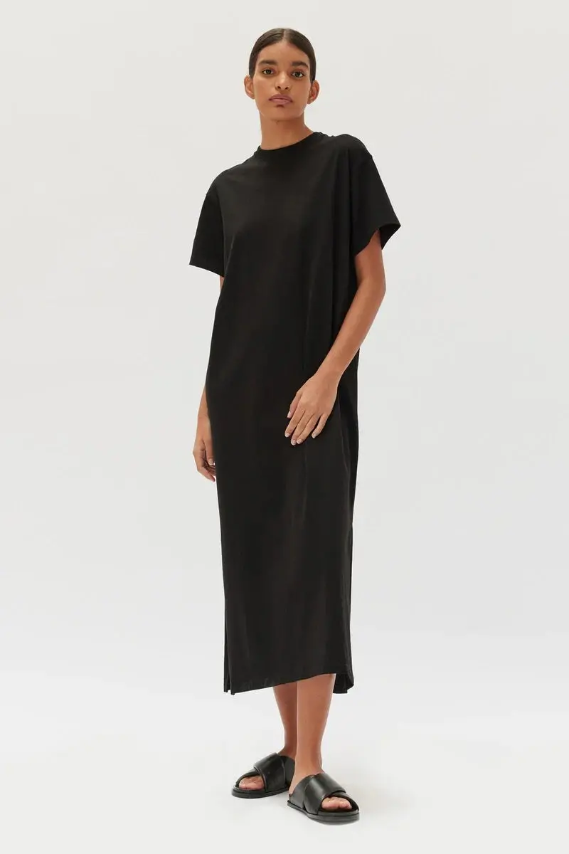 Assembly Label  - Slone Jersey Tee Dress - Black 1