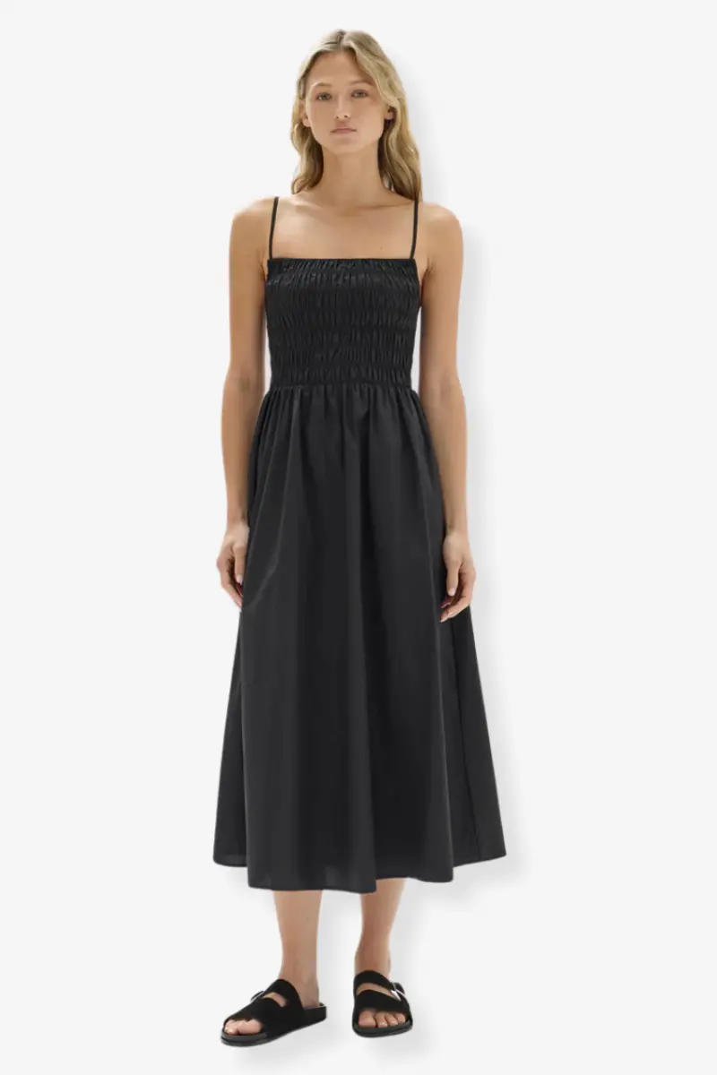 Assembly Label - Aubrey Rouched Dress - Black 1