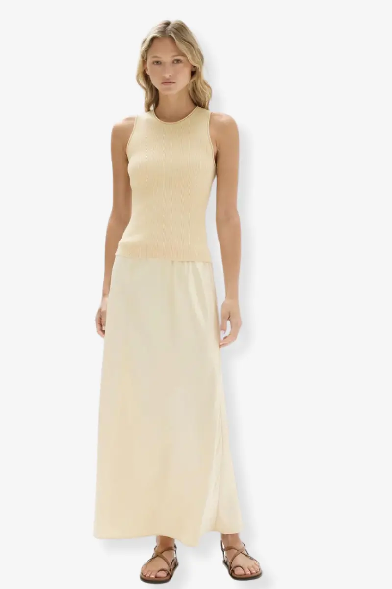 Assembly Label - Faye Knit Tank - Pannacotta 1