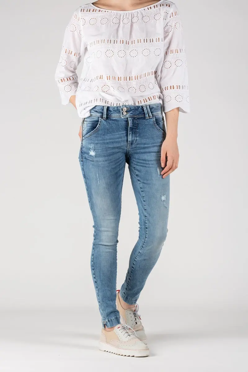 Ltb - Noora Mid Rise Super Slim - Kali Wash 1