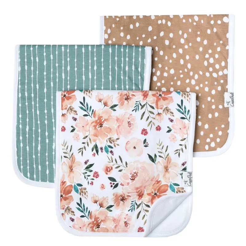 Copper Pearl - Burp Cloths 3 Pack - Autumn 1