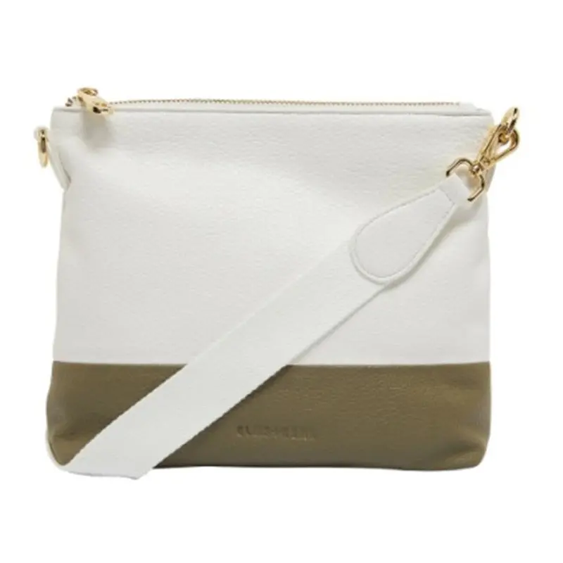 Elms + King - Avoca Crossbody - White & Sage 1