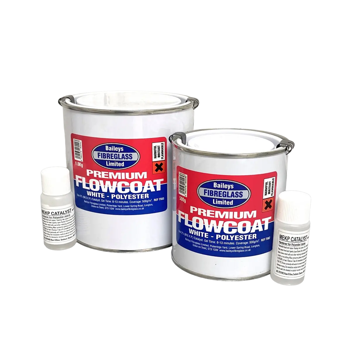 Baileys Fibreglass Flowcoat Brilliant White 1