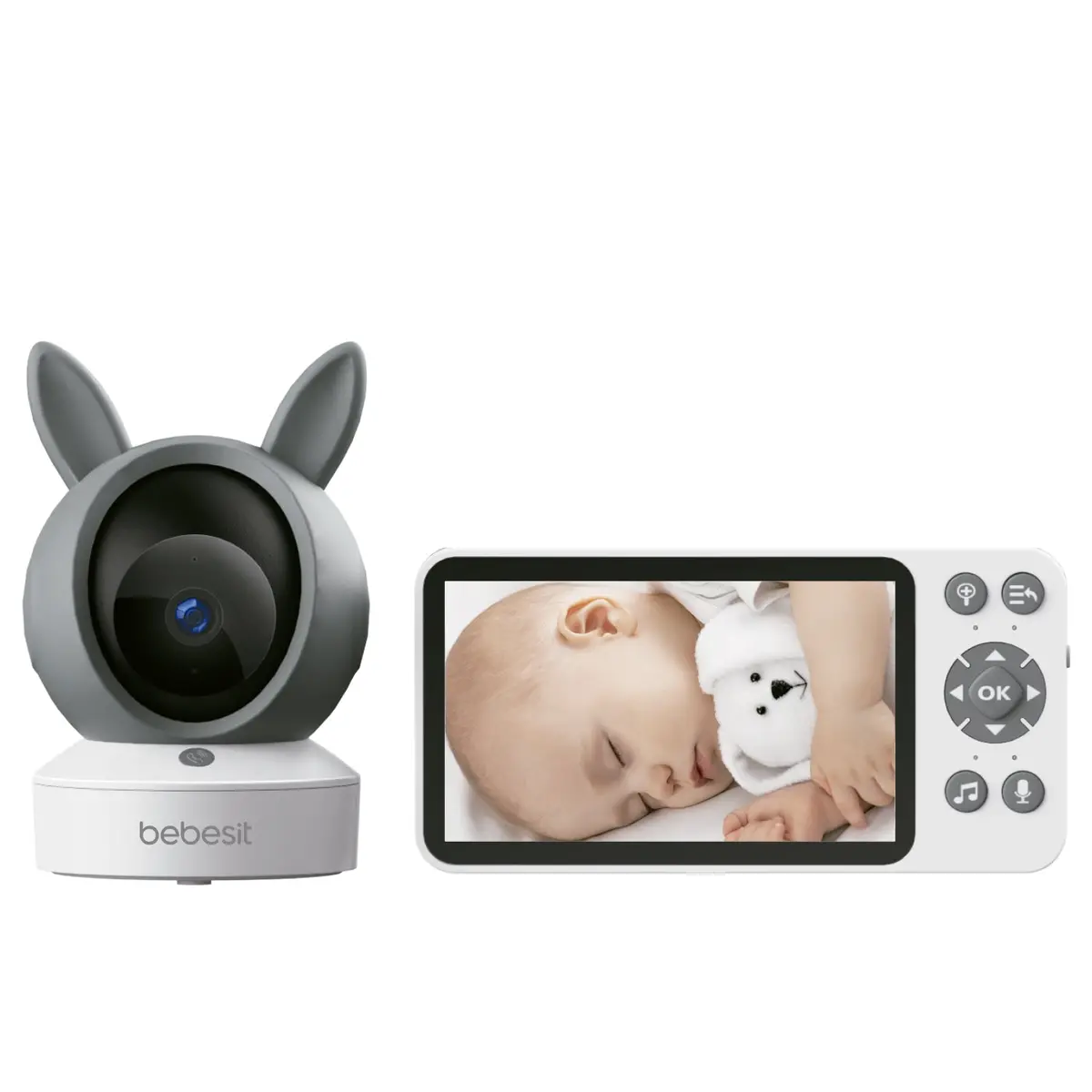 Monitor Camara 360 Smartguard Hf3.0 Wifi1080p Ruido Blanco + Soporte, Bebesit 1