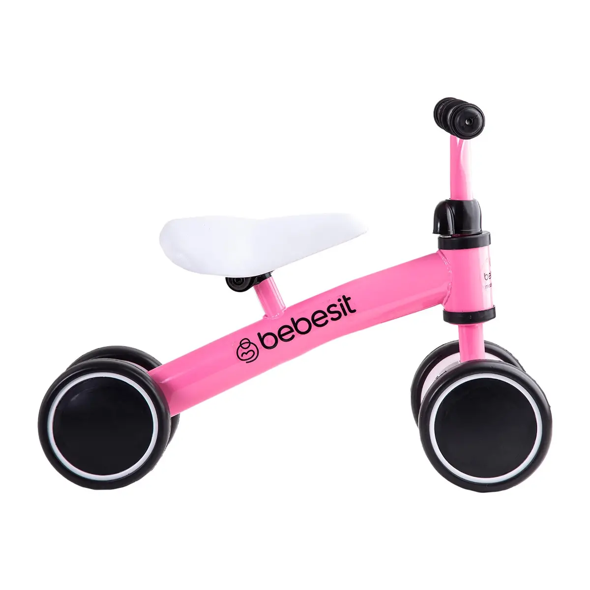 Bicicleta Triciclo Aprendizaje 4 Ruedas Xt02 Rosa Bebesit 2