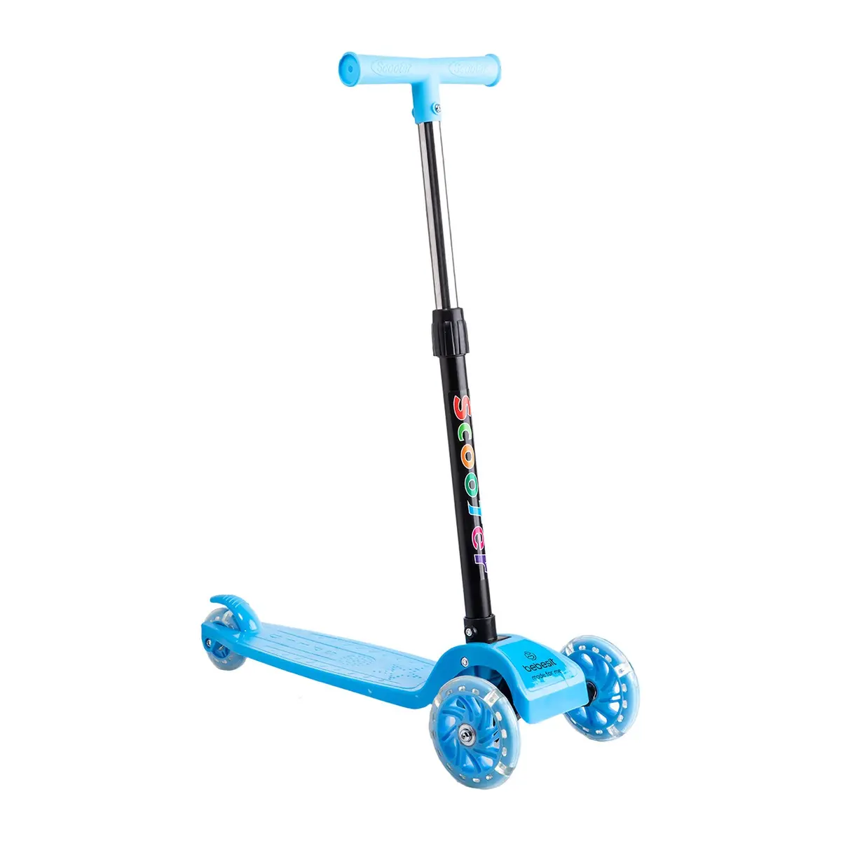 Scooter Monopatín Niño Regulable Plegable Xt03 Azul Bebesit 1