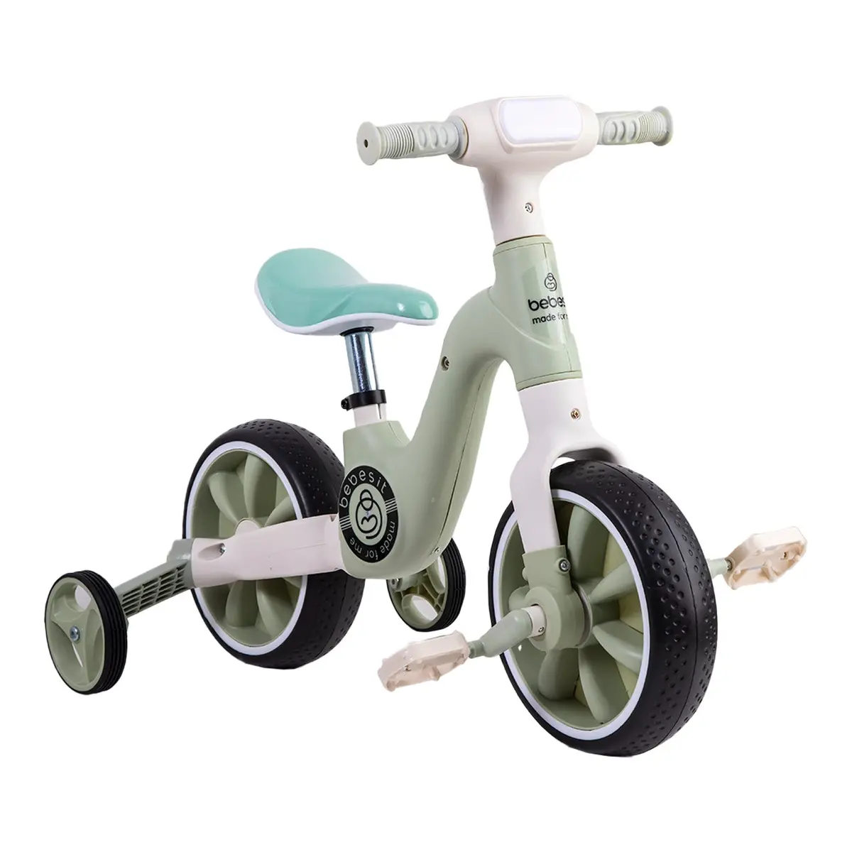 Triciclo Bicicleta Aprendizaje 2 En 1 Xt05 Verde, Bebesit 1