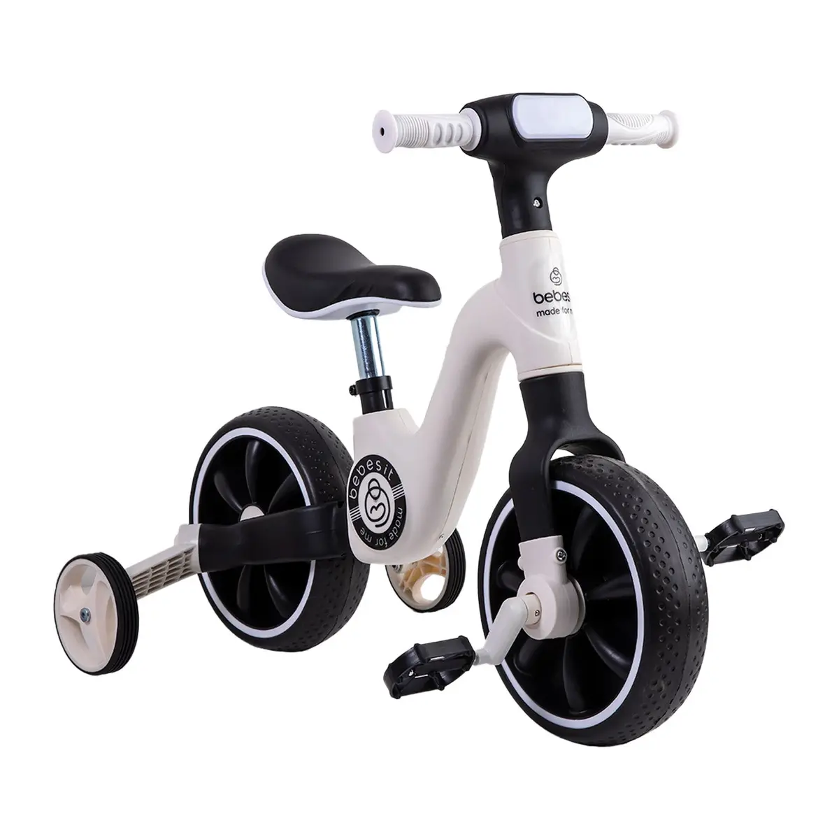 Triciclo Bicicleta Aprendizaje Pedales 2 En 1 Xt05 Blanco 1