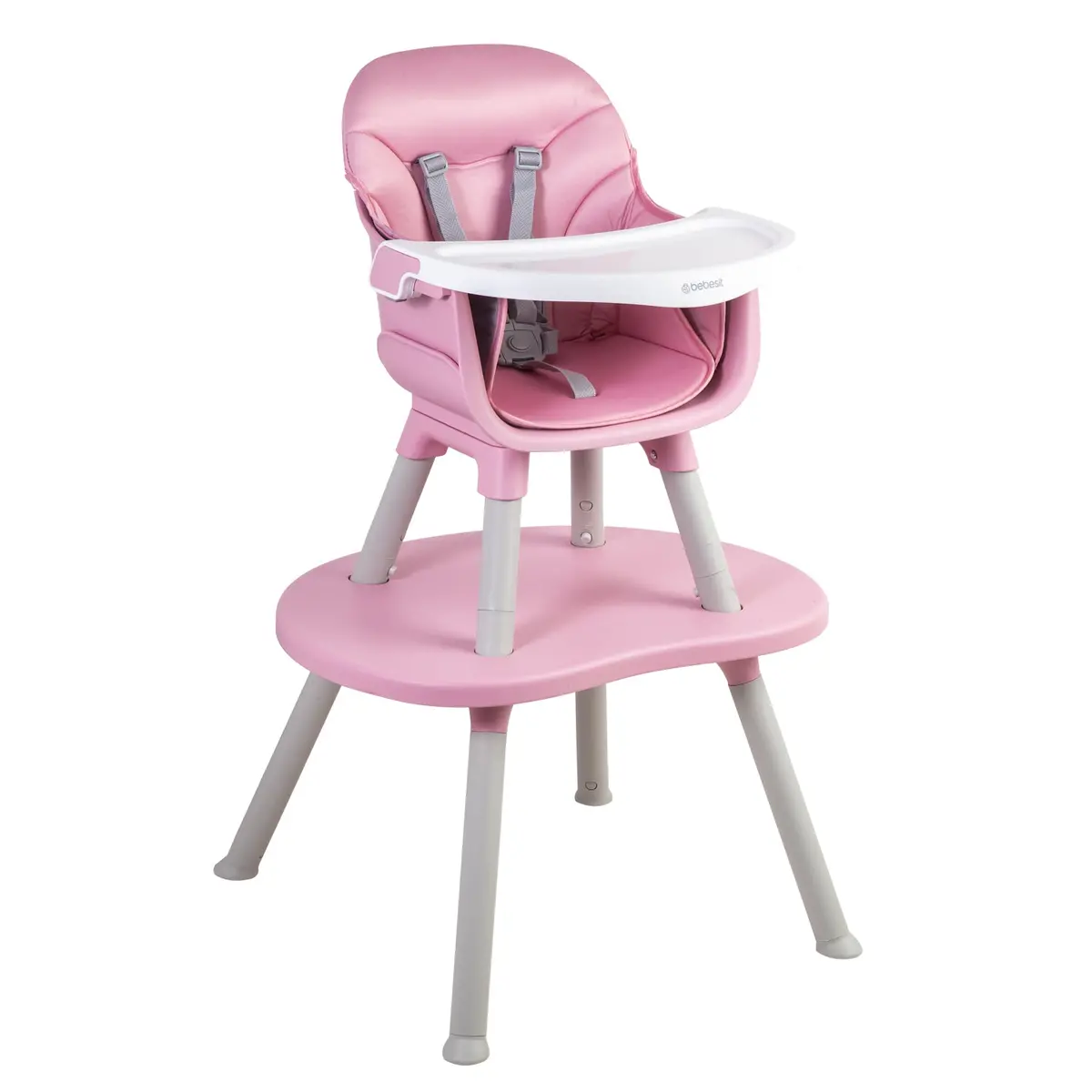 Silla De Comer Baby Desk 4 En 1 Rosado 1
