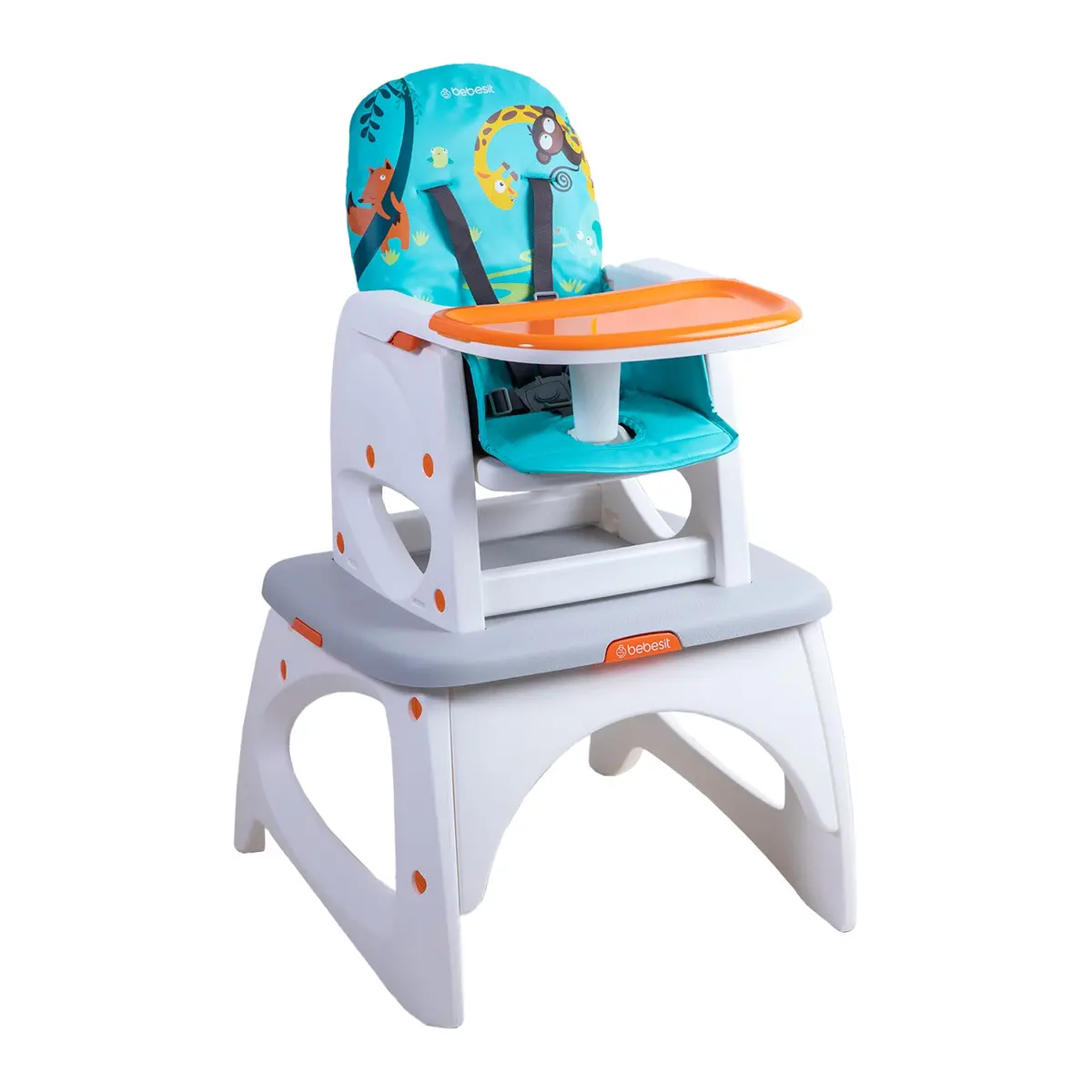 Silla De Comer Escritorio Balancin Eat&Swing Azul Bebesit 1