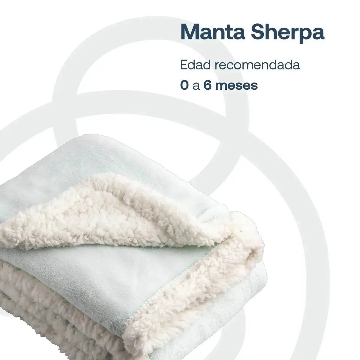 Manta Sherpa De Polar - Celeste, Bebesit 1