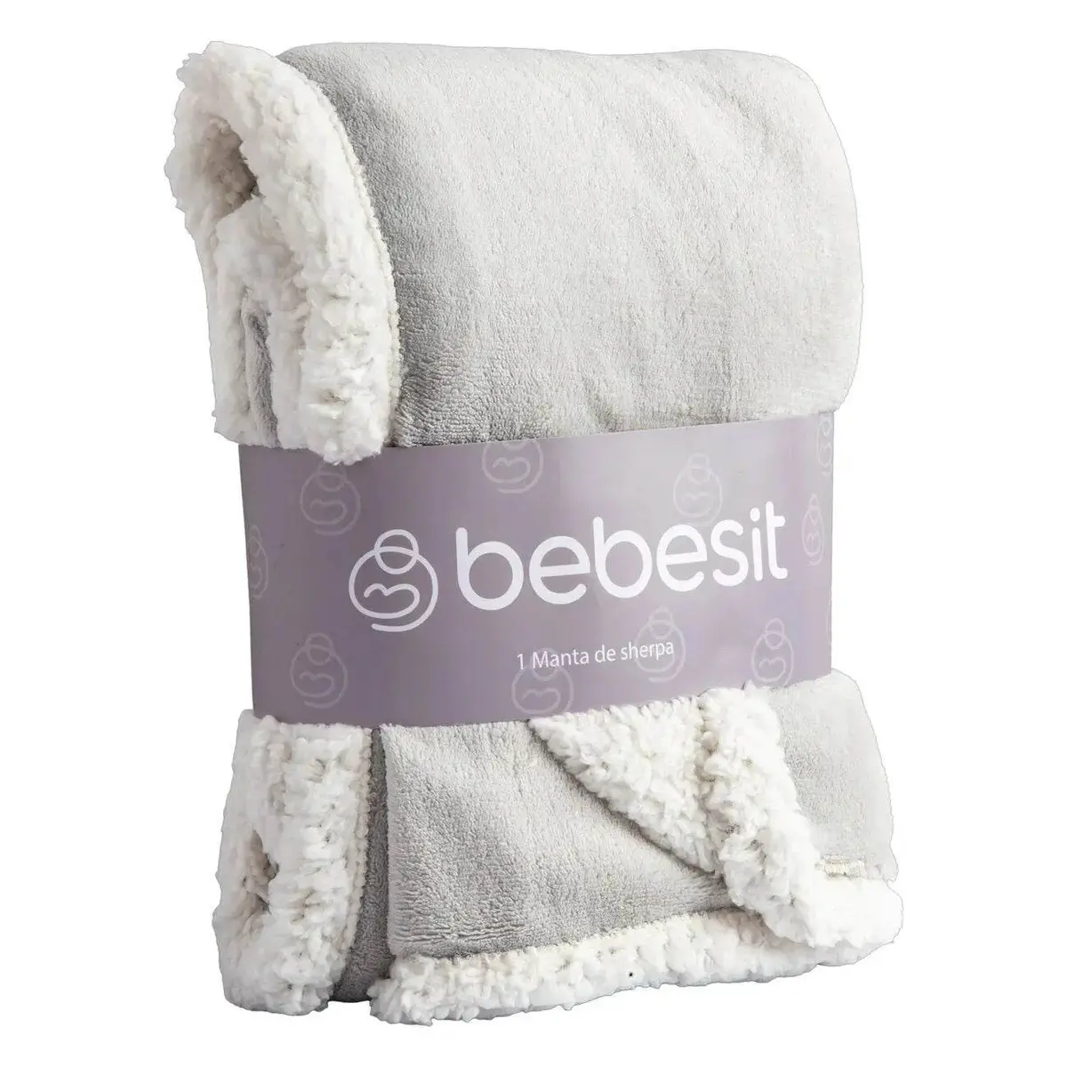 Manta Sherpa De Polar - Gris, Bebesit 1