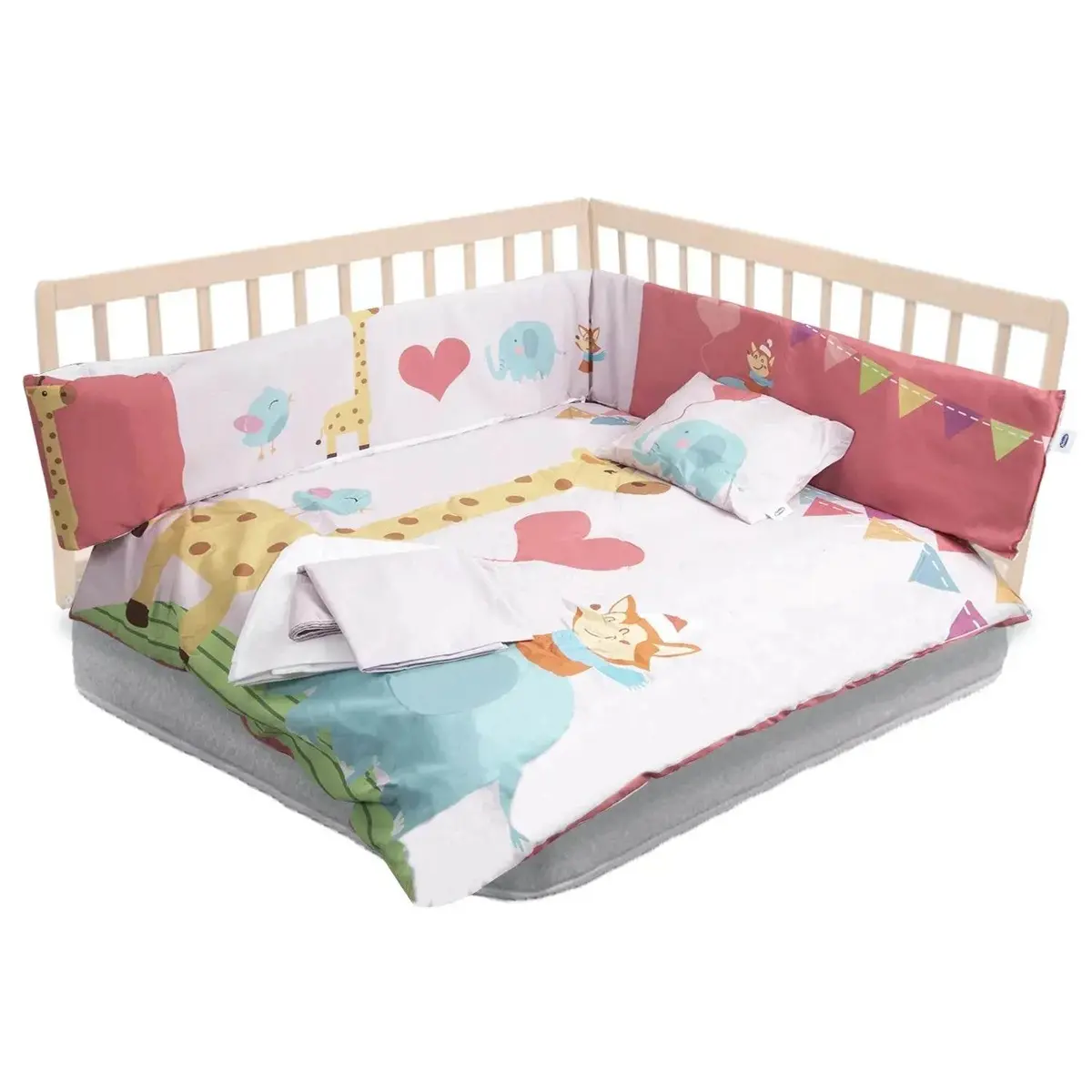 Set De Cuna Jirafa 5 Piezas, Bebesit 1