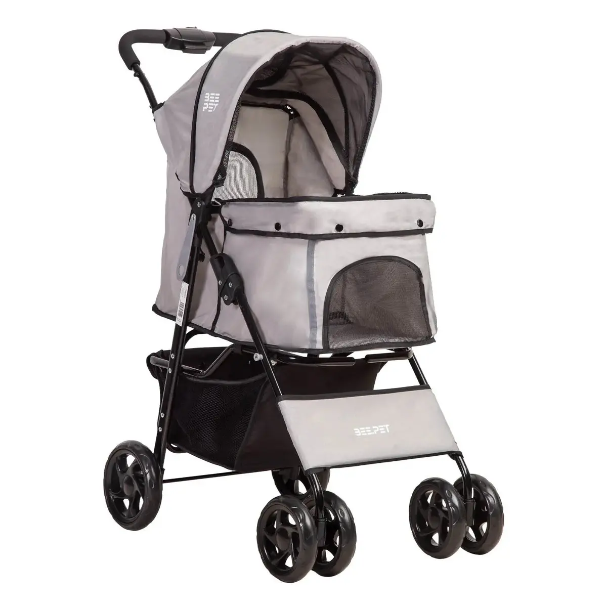 Coche Mascotas Plegable Pro Perro Gato Gris Beepet By, Bebesit 1