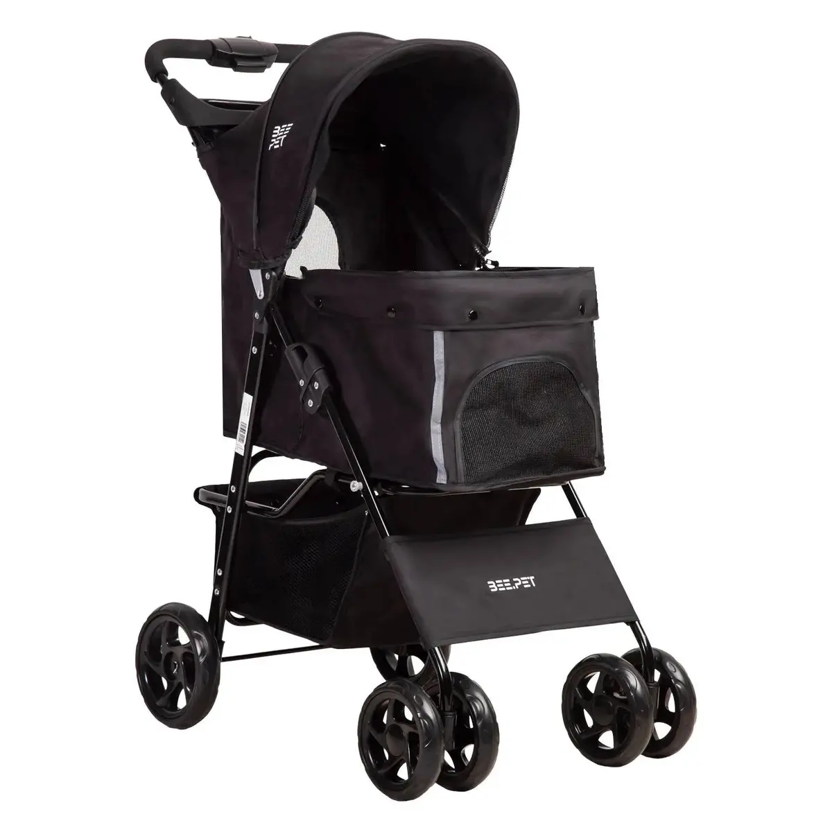 Coche Mascotas Plegable Pro Perro Gato Negro Beepet By, Bebesit 1