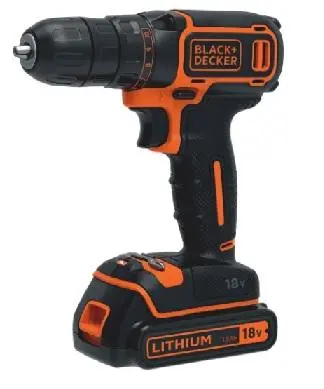 Black & Decker Bdcdc18-Qw 18V Drill Driver - Includes Battery And Charger 1