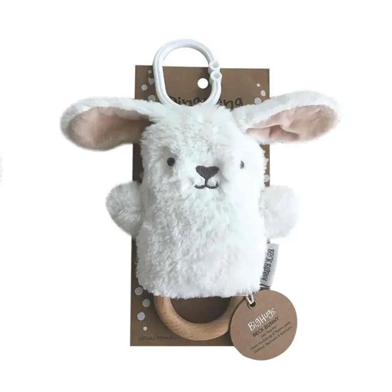 Ob Designs - Dingaring Teething Rattle - Beck Bunny Cream 1