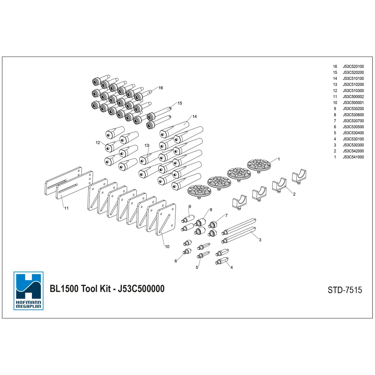 Hofmann Megaplan Locking Toolkit For Ev Battery Table Lift 1