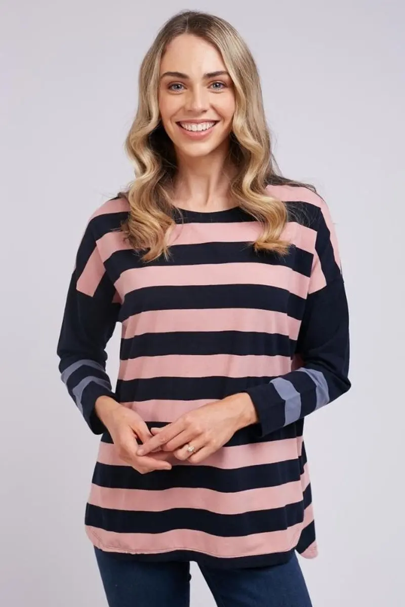 Elm - Becca Longsleeve Tee - Blush 1