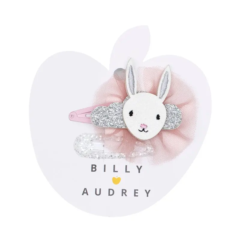 Billy Loves Audrey - Dreaming Bunny Star Clip Duo 1