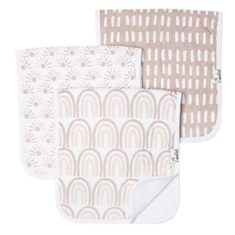 Copper Pearl - Burp Cloths 3 Pack - Bliss 1
