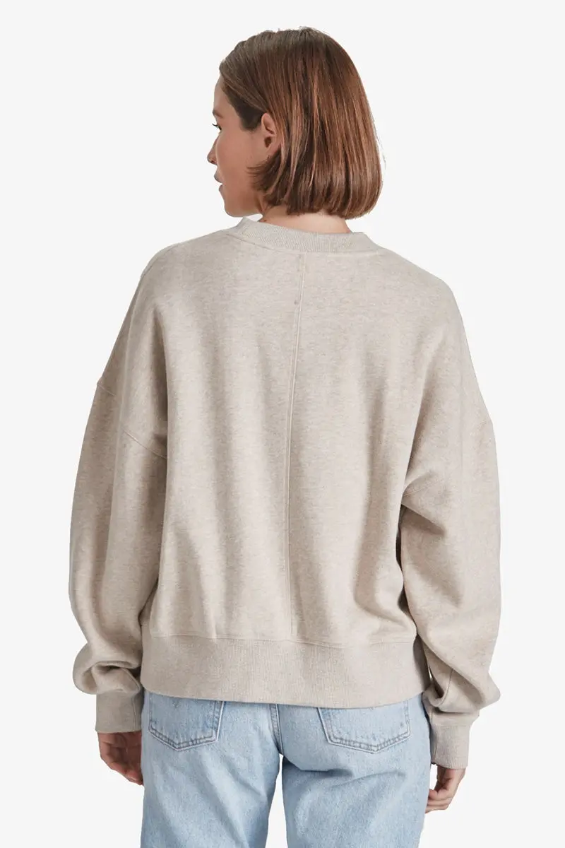 Commoners - Organic Fleece Leisure Crew - Marle 3