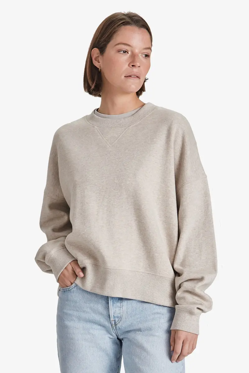 Commoners - Organic Fleece Leisure Crew - Marle 2
