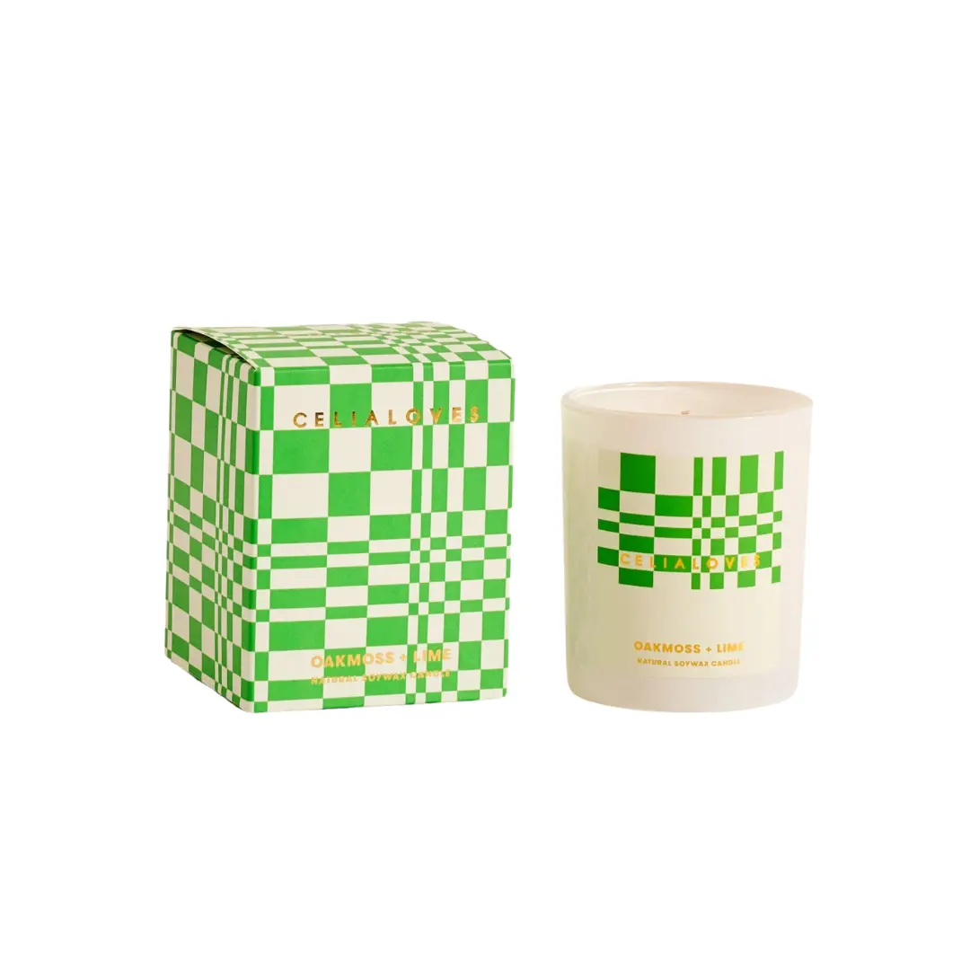 Celia Loves - Oakmoss Lime Candle 1