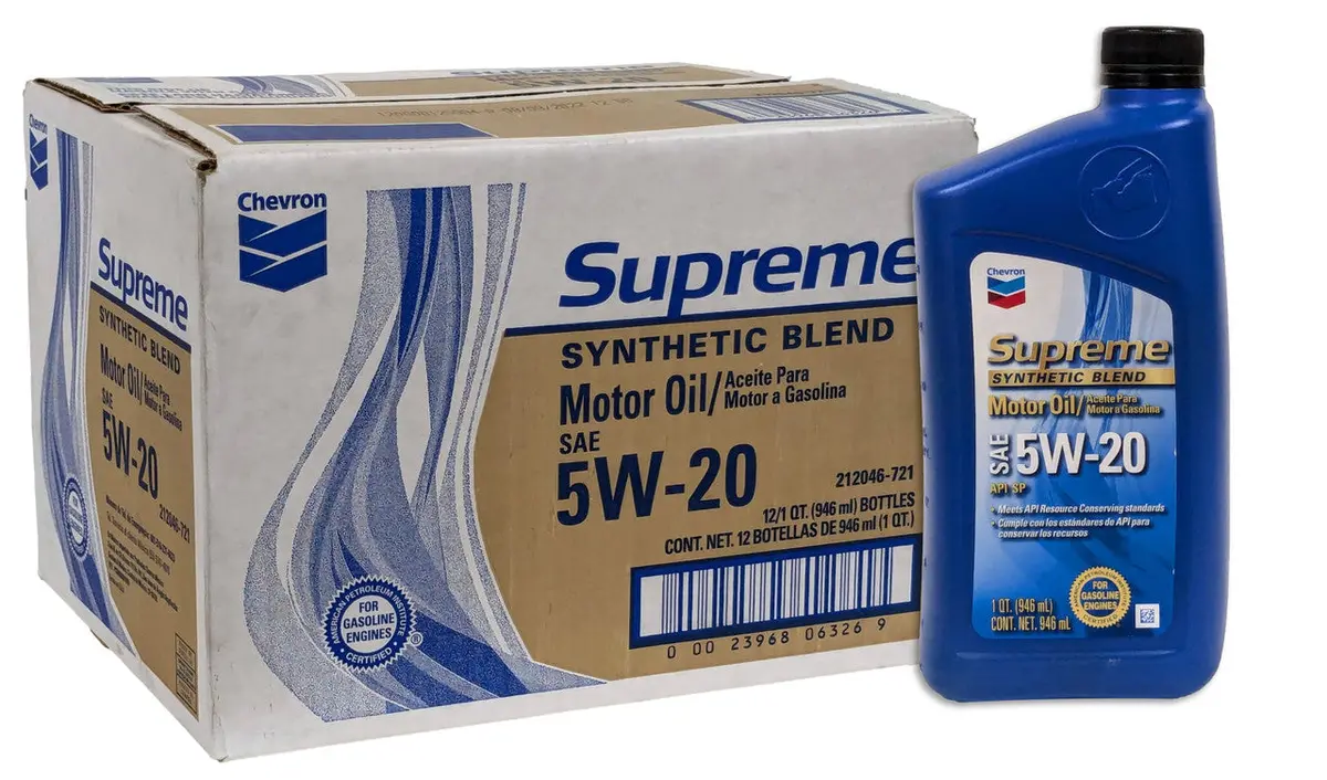 Chevron Supreme 5W-20 Motor Oil (Case Of 12) 1