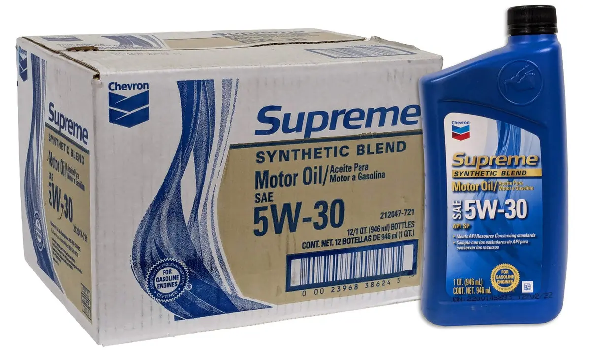 Chevron Supreme 5W-30 Motor Oil (Case Of 12) 1