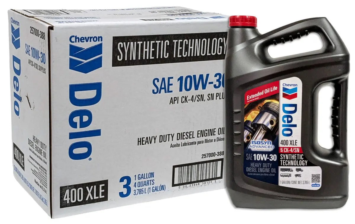 Chevron Delo 400 Xle Synblend 10W-30 (1 Gal, Pack Of 3) 1