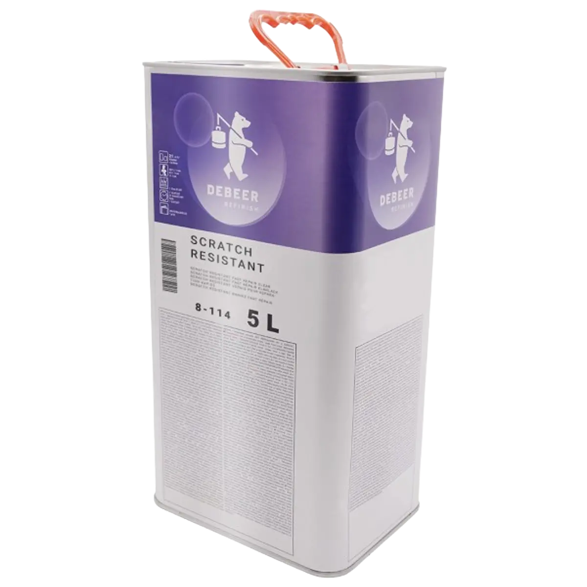 Debeer Scratch Resistant Fast Repair Clear Coat (5 Litres) 1