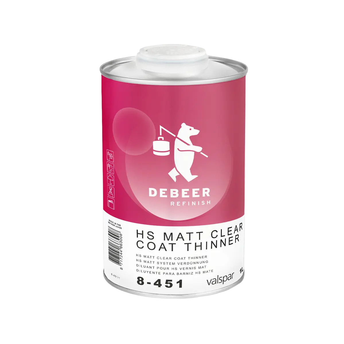 Debeer Hs Matt Clear Coat Thinner (1 Litre) 1