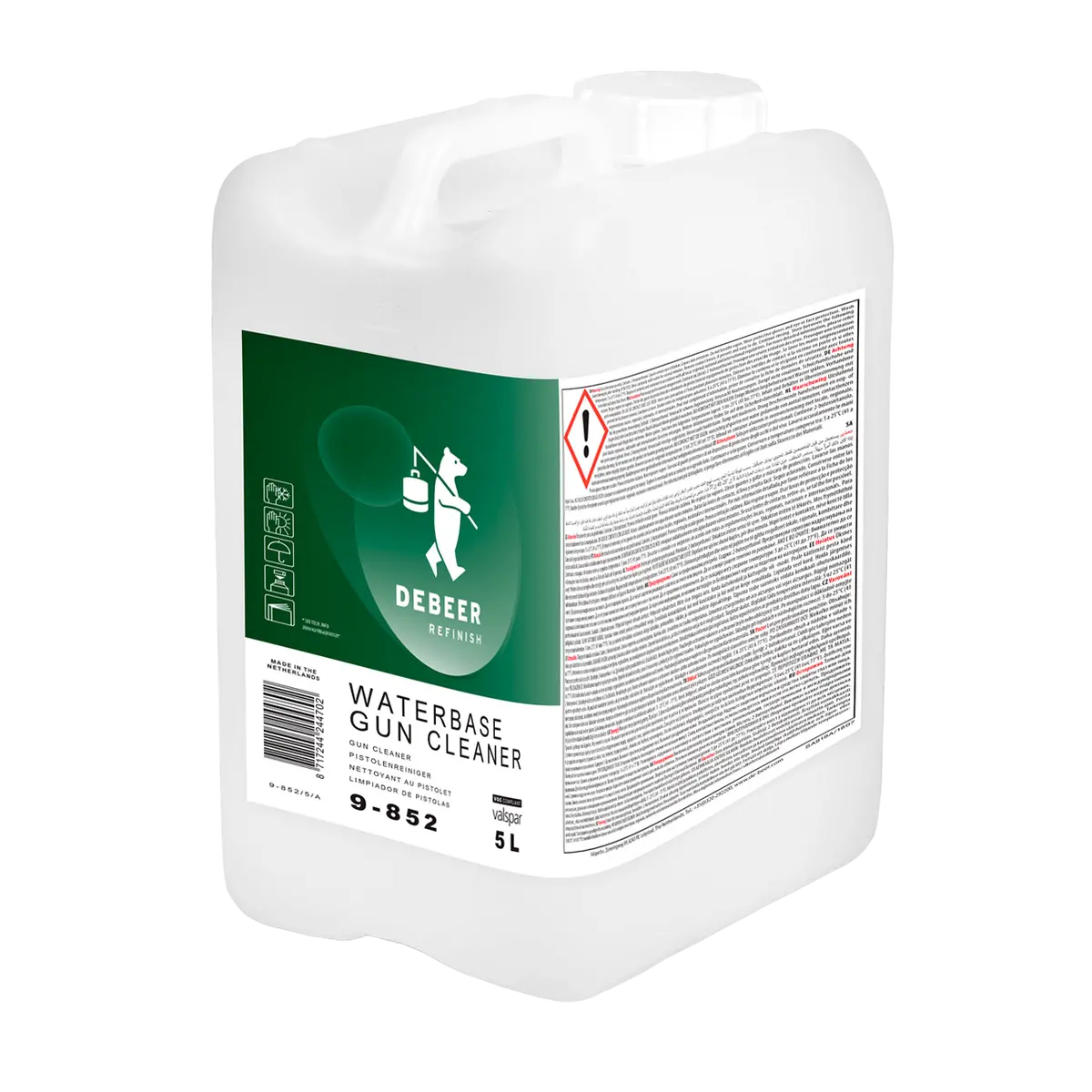 Debeer Waterbase 900 Series Gun Cleaner (5 Litres) 1