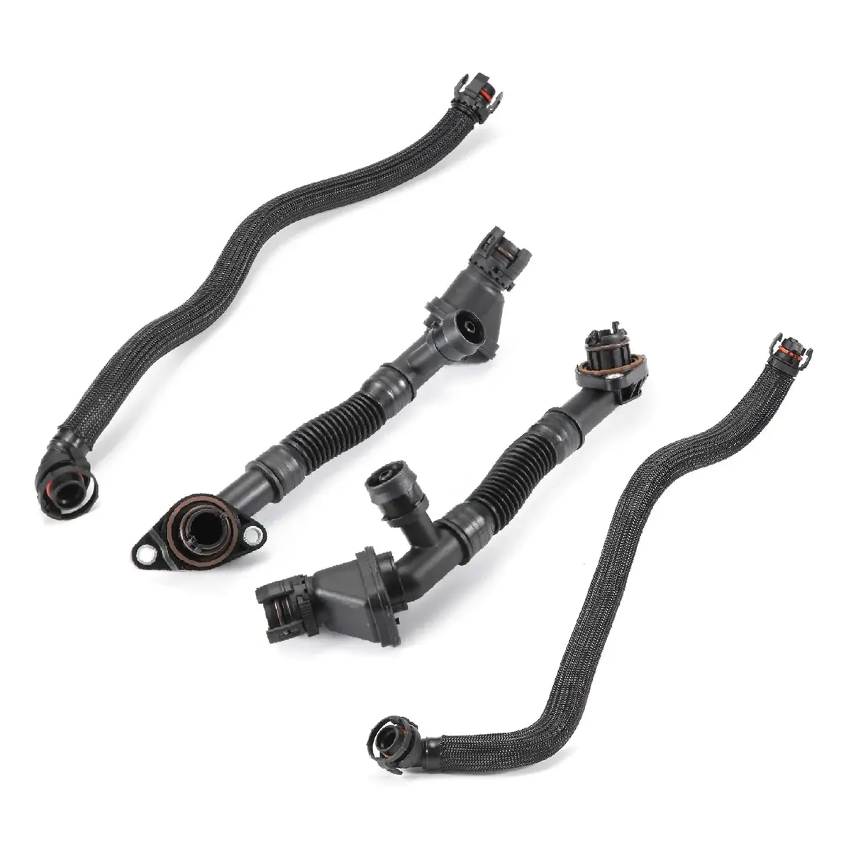 11157575641 + 11157575640 + 11157646087 + 11157646086 4Pcs Crankcase Vent Hoses 1