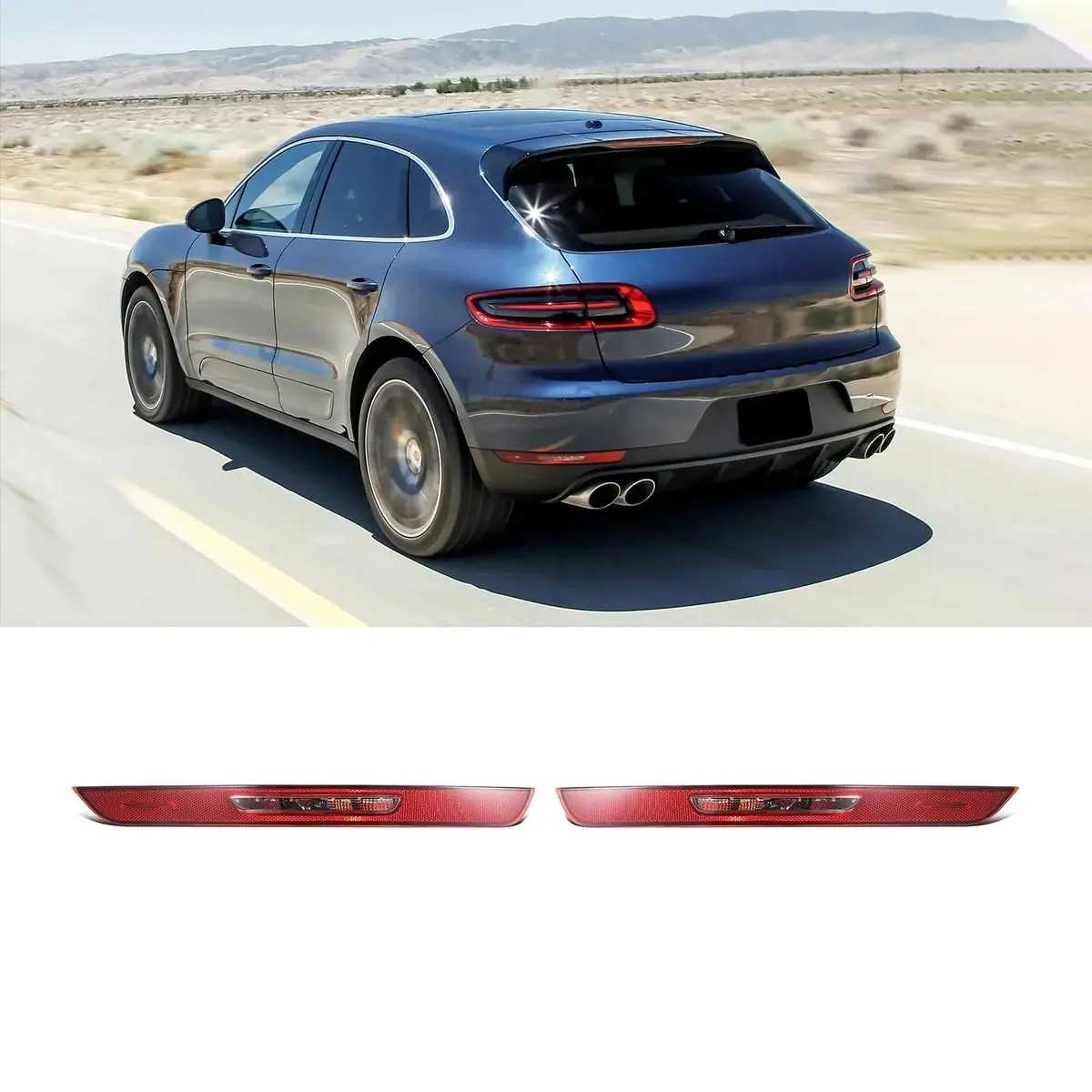 95B945725d + 95B945726d Rear Bumper Reflector 1