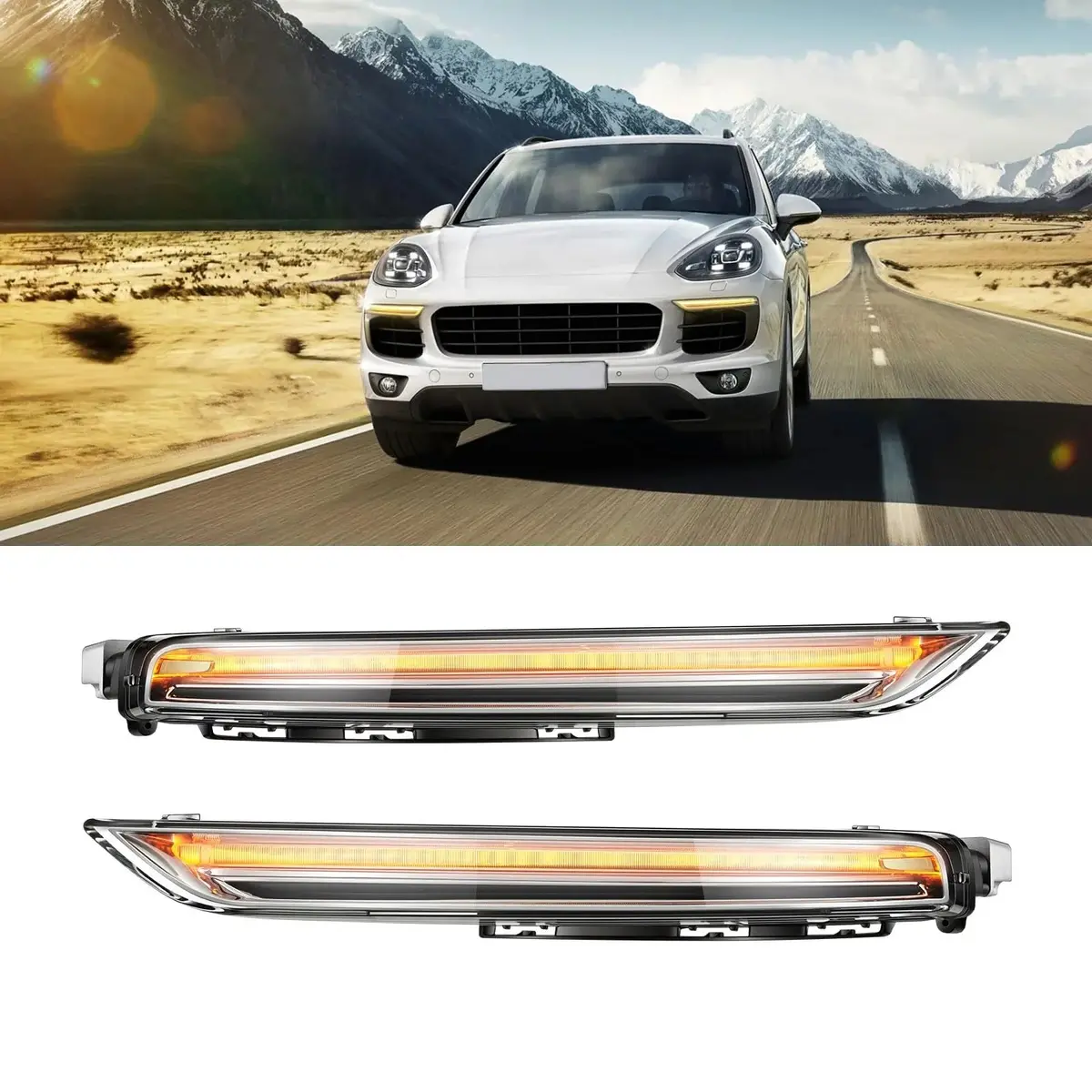 95863118130 + 95863118230 Daytime Running Lights Led Drl Lamp Light 1