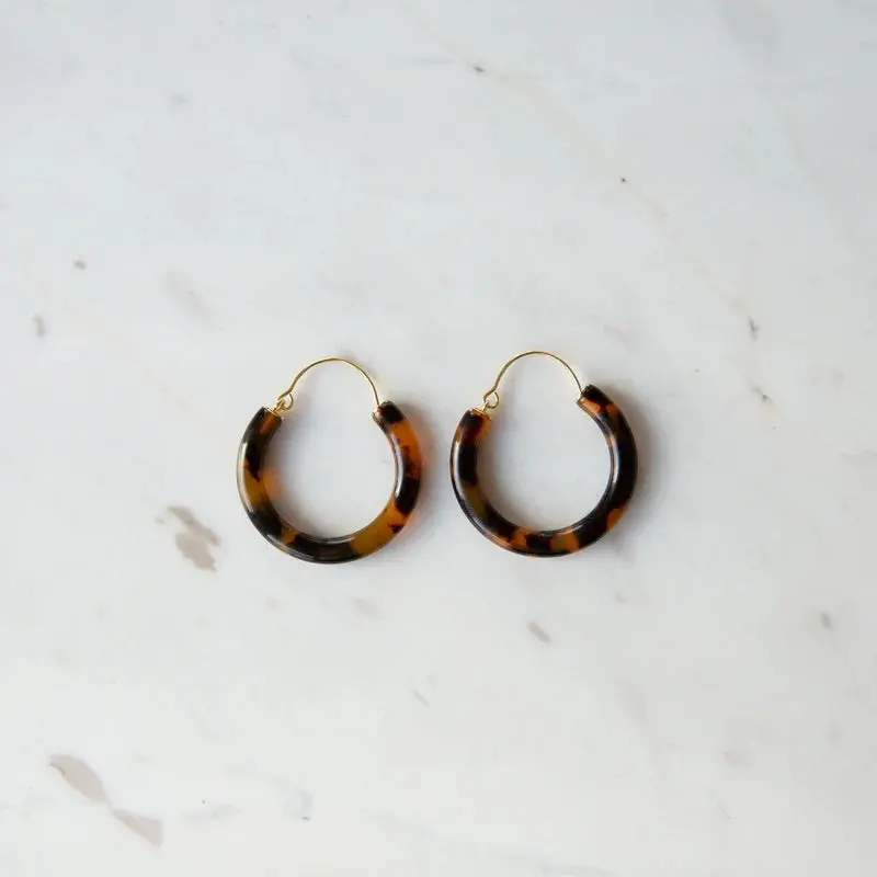 Sophie - Hoop Loops - Dark Tort 1