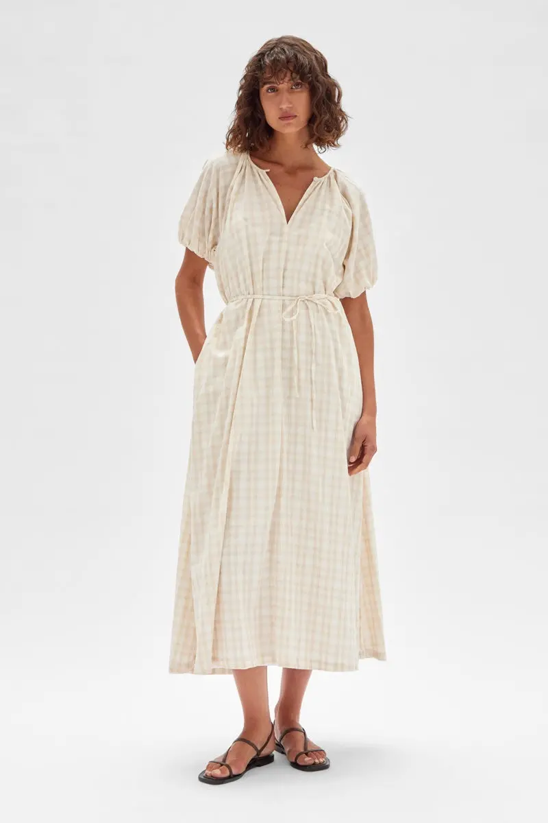 Assembly Label - Dillan Maxi Dress - Stone Check 1