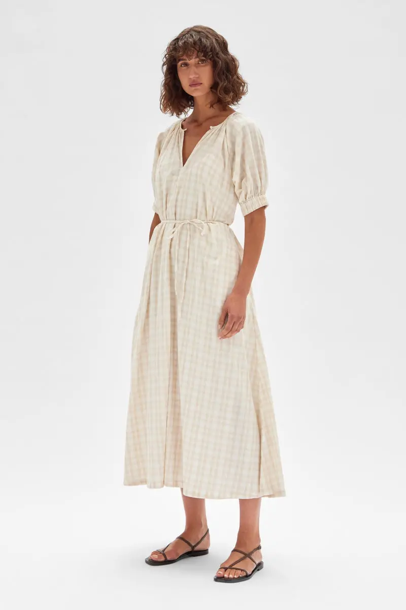 Assembly Label - Dillan Maxi Dress - Stone Check 3