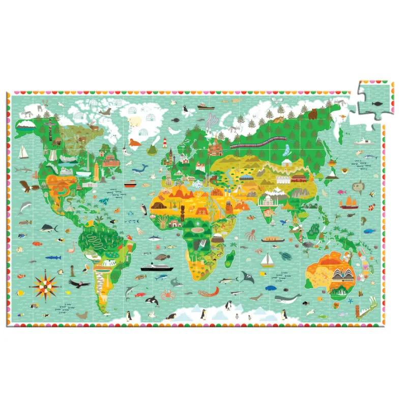 Djeco - Around The World 200Pc Puzzle 1