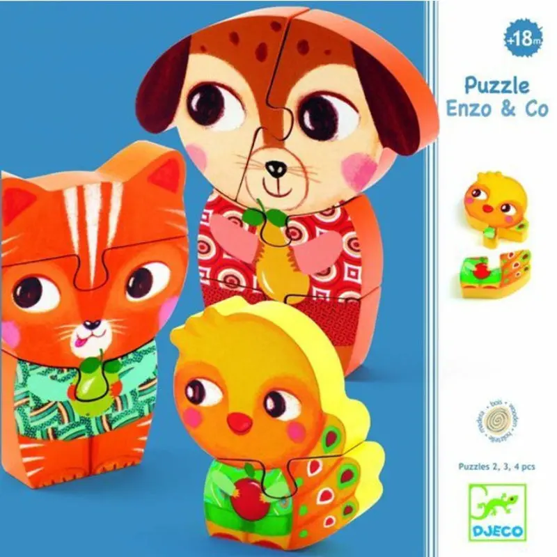 Djeco - Wooden Puzzle - Enzo & Co 1
