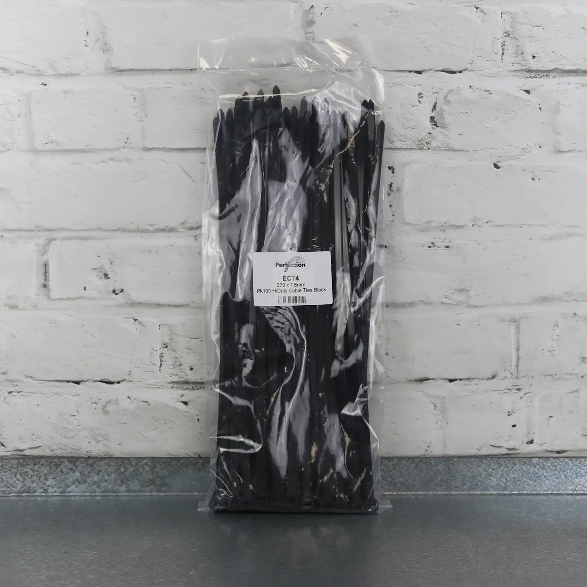 Workshop Warehouse 100Pk Black Cable Ties (390Mm X 7.6Mm) 1