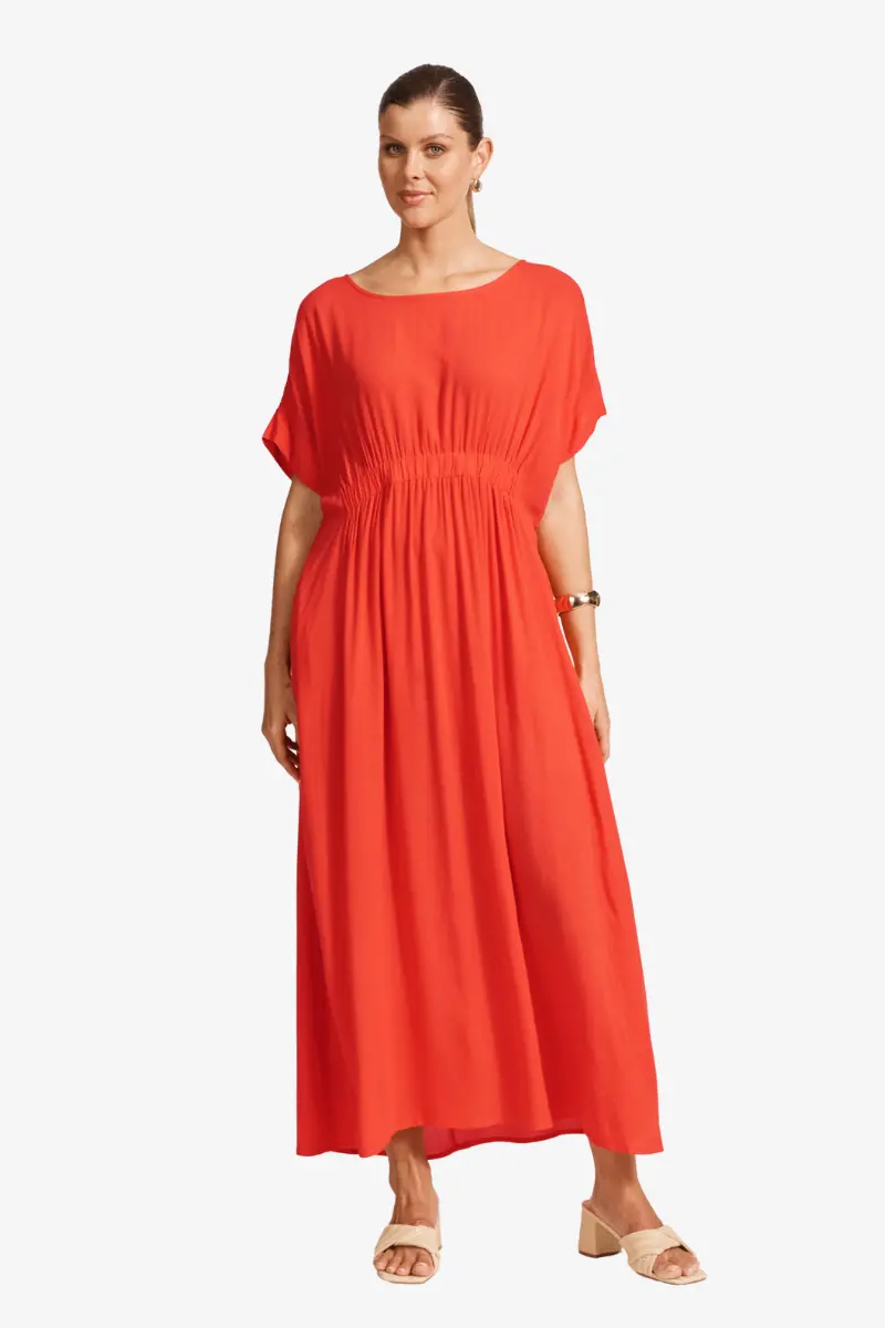 Eb & Ive - Alegria Dress - Coral 1