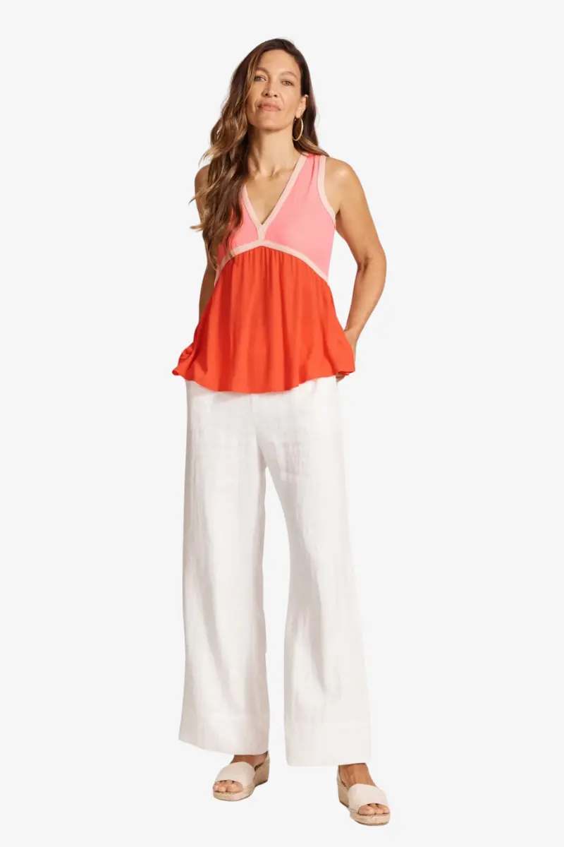 Eb & Ive - Alegria Spliced Tank - Cameo/Coral 1