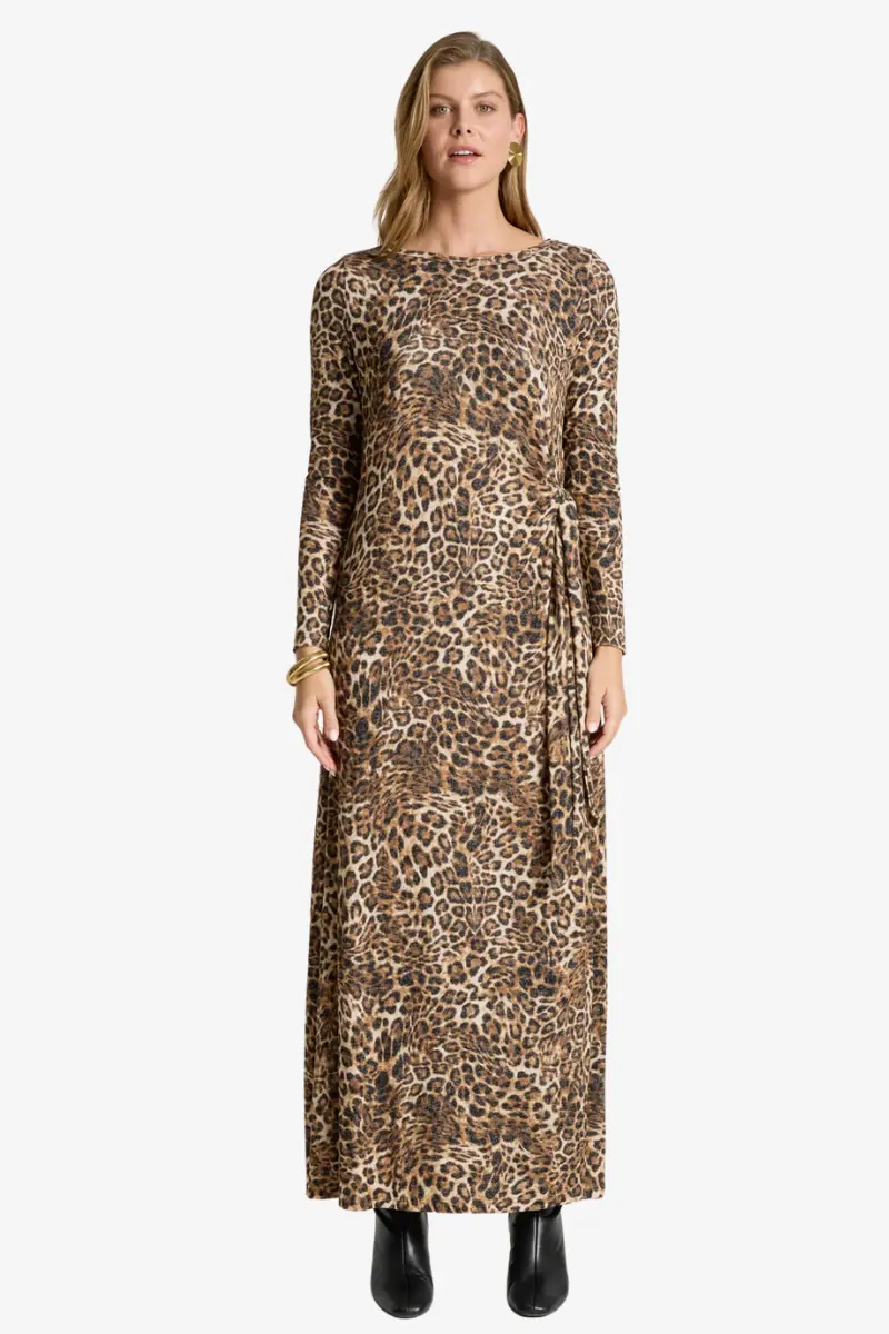 Eb & Ive - Aria Maxi Tie Dress - Nomad 1