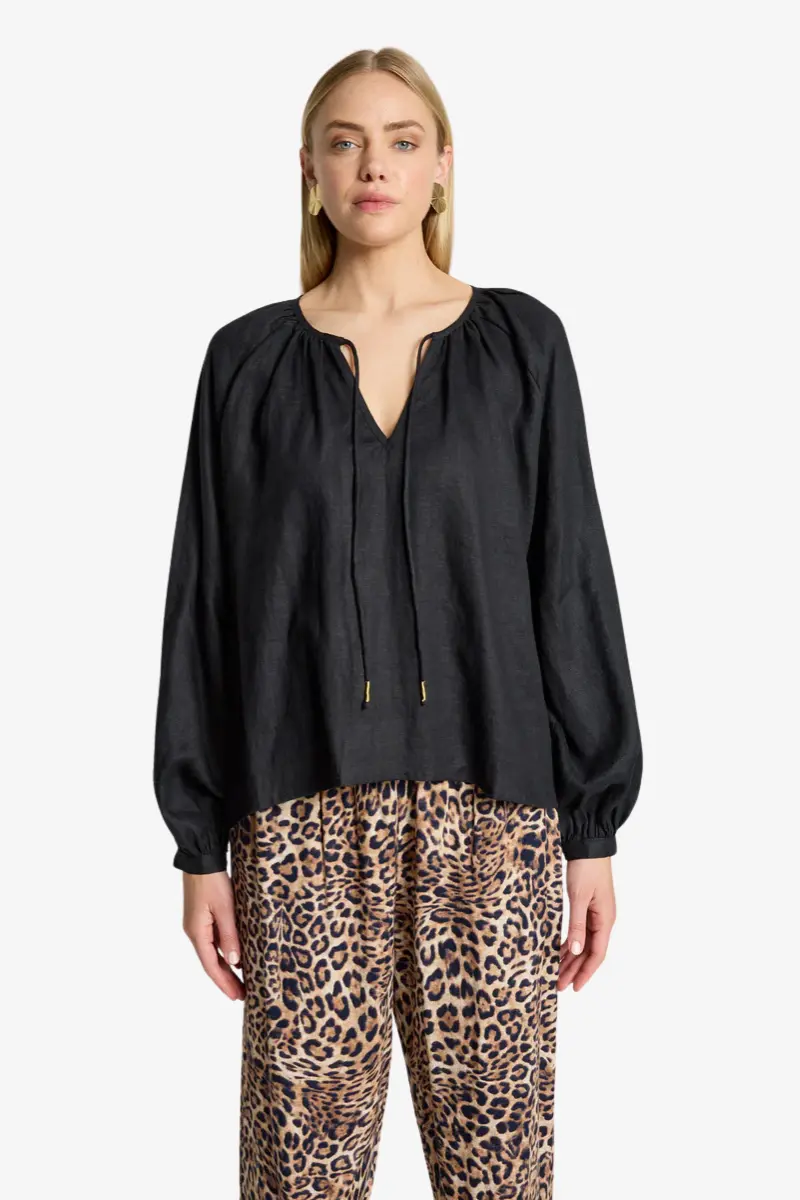 Eb & Ive - Bajau Blouse - Black 1