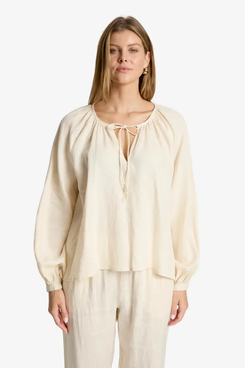 Eb & Ive - Bajau Blouse - Dune 1